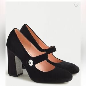 For @sryu22 J. Crew Velvet Mary Jane Pumps